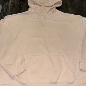 🔴 WOMENS SOFT PINK HOODIE SIZE 10/12 LARGE